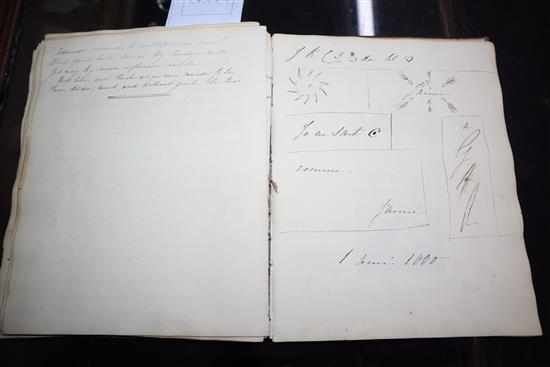 An 1826 autograph album / sketch book